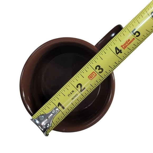 Starbucks Europe Map Stackable Mugs Set Of 2 Brown Cream 10fl oz Red Dots 2009 - Picture 12 of 13